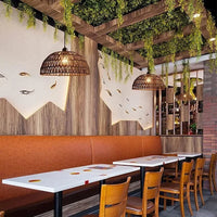 Lustre en corde de chanvre de style japonais - Élegance Japonaise | Marco Lucetti