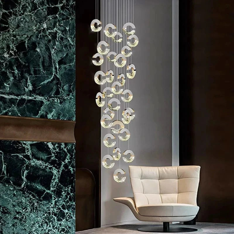 Lustre en cristal de décoration pour une maison contemporaine | Marco Lucetti