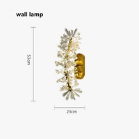 Lustre en cristal de fleur moderne luxe Suspension LED pour salon 60 80 100 cm anneaux suspendus
