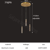 Lustre en cristal design cylindrique - Élégance lumineuse | Marco Lucetti