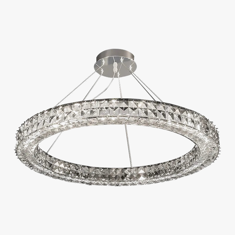 Lustre en cristal design de luxe - Collection Éclat Moderne