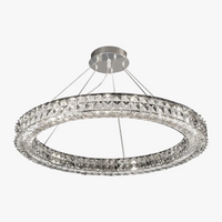 Lustre en cristal design de luxe - Collection Éclat Moderne