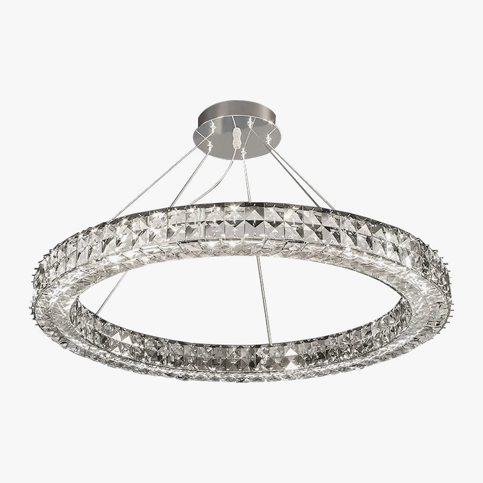 Lustre en cristal design de luxe - Collection Éclat Moderne
