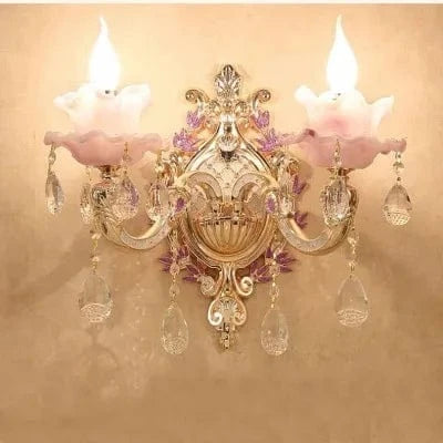 Lustre en cristal en alliage de zinc - Collection Élégance Européenne | Marco Lucetti Applique 2 lumières