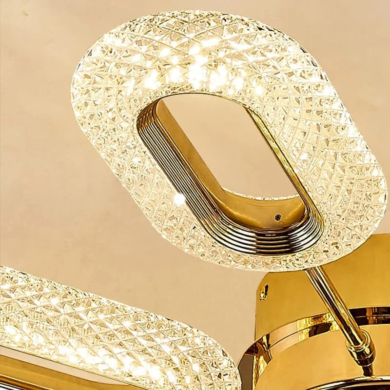Lustre en Cristal Fleur LED SANDYHA pour Salon Salle à Manger Villa | Marco Lucetti