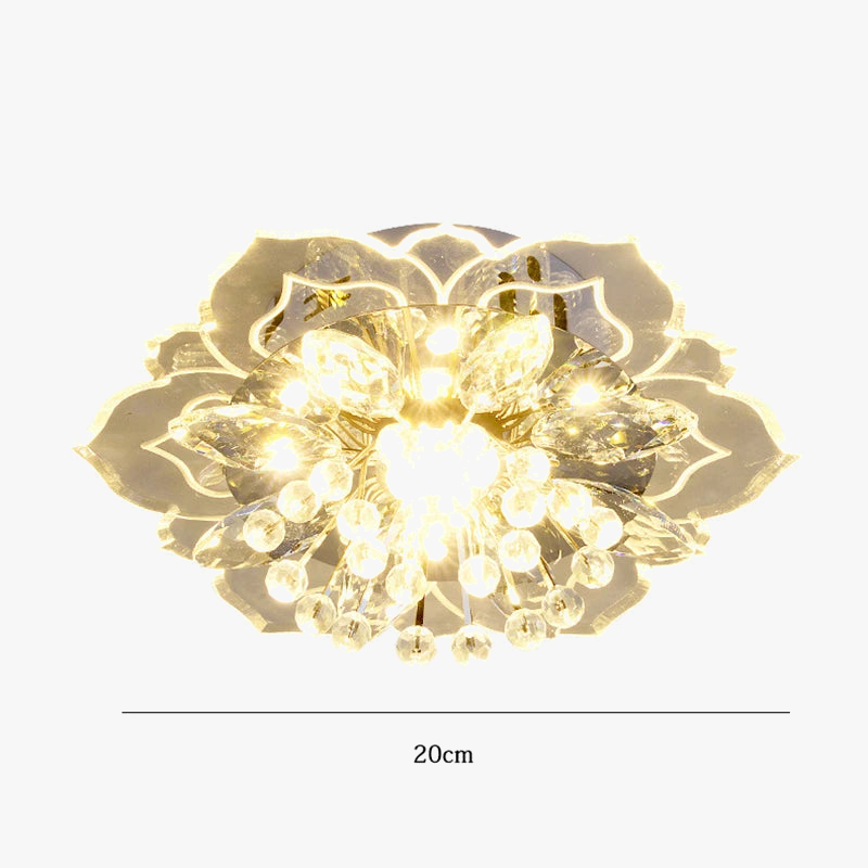 Lustre Cristal Fleurs : Élégance pour Votre Intérieur