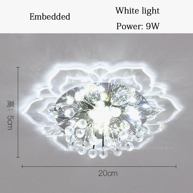 Lustre Cristal Fleurs : Élégance pour Votre Intérieur