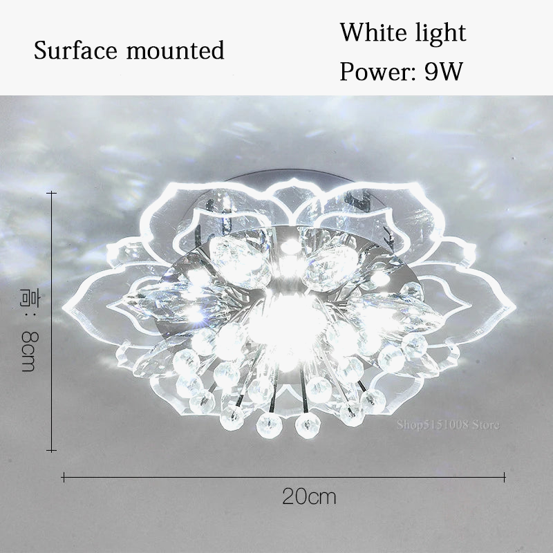 Lustre Cristal Fleurs : Élégance pour Votre Intérieur