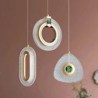 Lustre En Cristal Géométrique Or Émeraude LED Nordique | Marco Lucetti