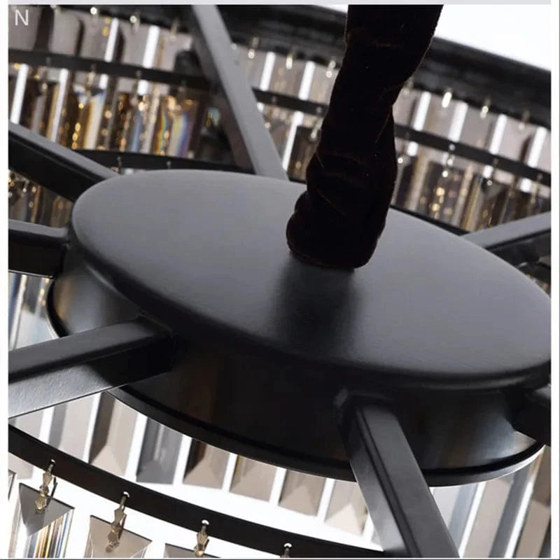 Lustre en Cristal LED Moderne Américain pour Salon Salle à Manger Villa | Marco Lucetti