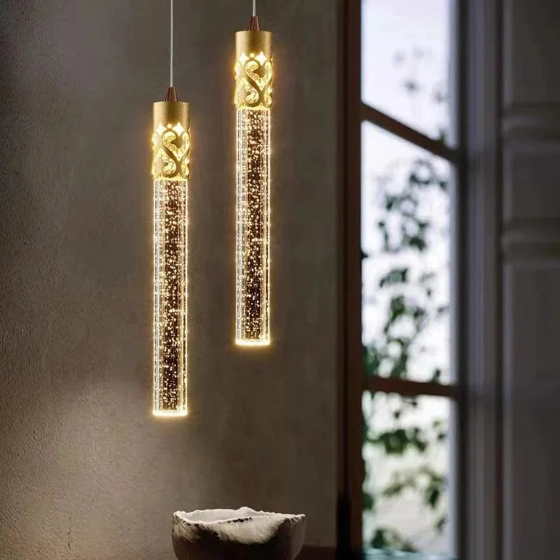 Lustre en cristal LED moderne pour hôtel et bar élégant | Marco Lucetti