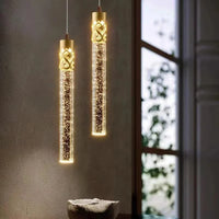 Lustre en cristal LED moderne pour hôtel et bar élégant | Marco Lucetti