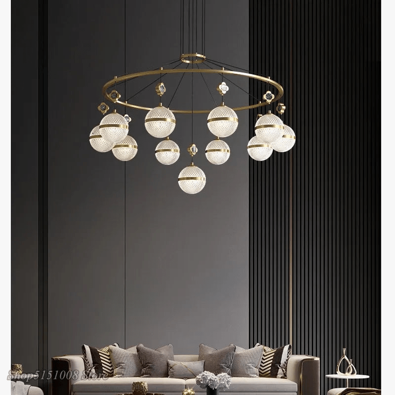 Lustre en cristal minimaliste moderne de luxe 2021 - Édition Prestige | Marco Lucetti