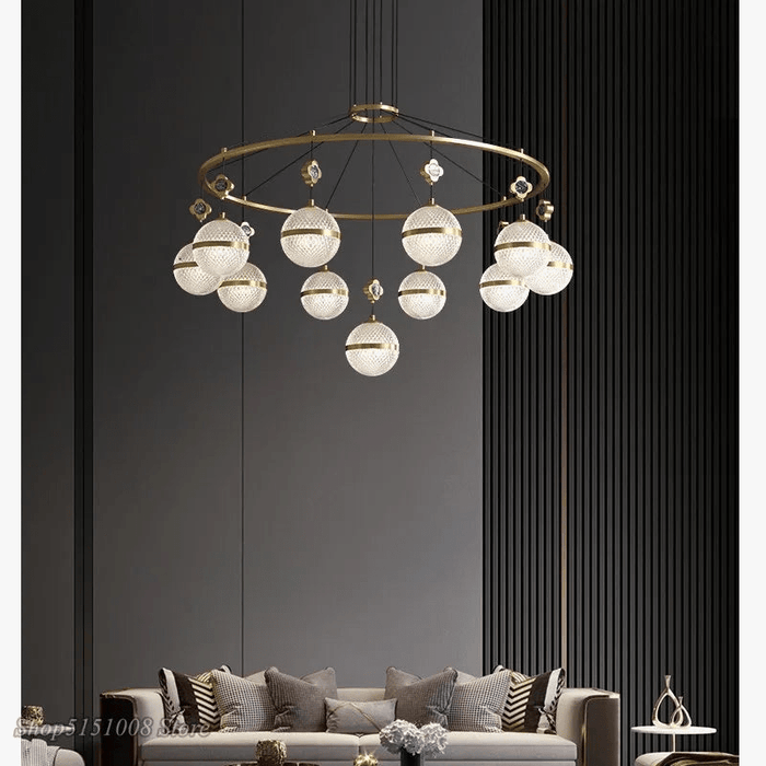 Lustre en cristal minimaliste moderne de luxe 2021 - Édition Prestige | Marco Lucetti