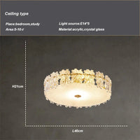 Lustre en cristal moderne pour la maison | Marco Lucetti Or 40cm