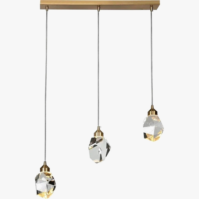 Lustre en cristal nordique LED pour un intérieur élégant