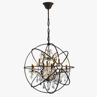 Lustre en cristal d'époque Vintage