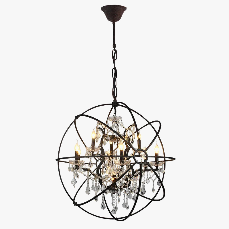 Lustre en cristal Vintage élégant