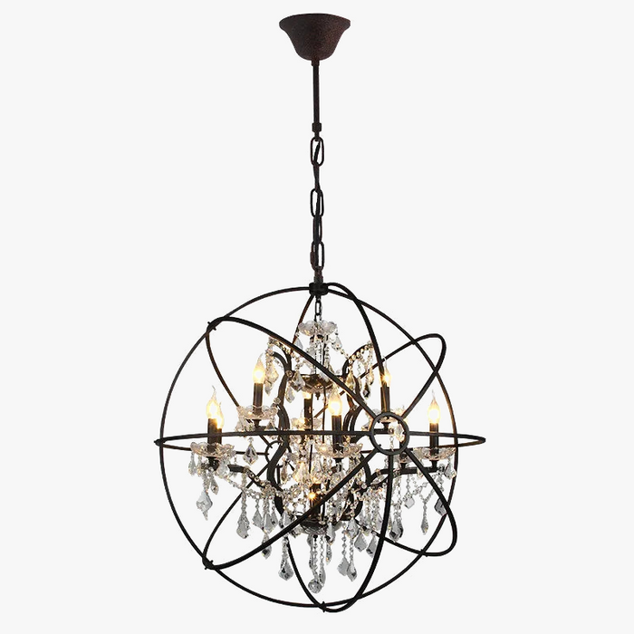 Lustre en cristal Vintage élégant