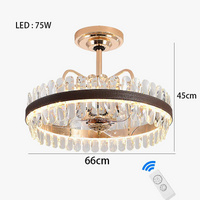 Lustre en cuir LED Cristal Luxueux Rond Suspendu Moderne - Élégance Brillante