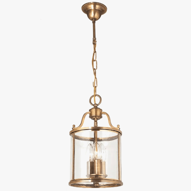 Lustre en cuivre de style vintage américain avec cage à oiseaux de Collection American Heritage | Marco Lucetti