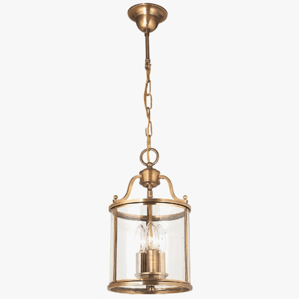 Lustre en cuivre de style vintage américain avec cage à oiseaux de Collection American Heritage | Marco Lucetti