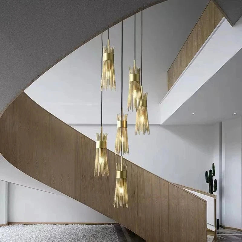 Lustre en cuivre LED décoratif de qualité supérieure pour la maison | Marco Lucetti