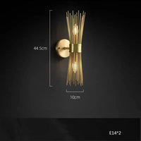 Lustre en cuivre LED décoratif de qualité supérieure pour la maison | Marco Lucetti Applique 2 / Lumière naturelle