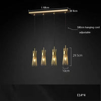 Lustre en cuivre LED décoratif de qualité supérieure pour la maison | Marco Lucetti Lumière B4 / Lumière naturelle