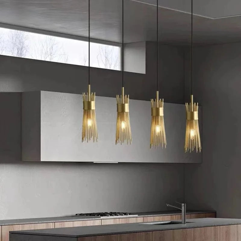 Lustre en Cuivre Lumineux LED pour une Décoration Maison Créative | Marco Lucetti