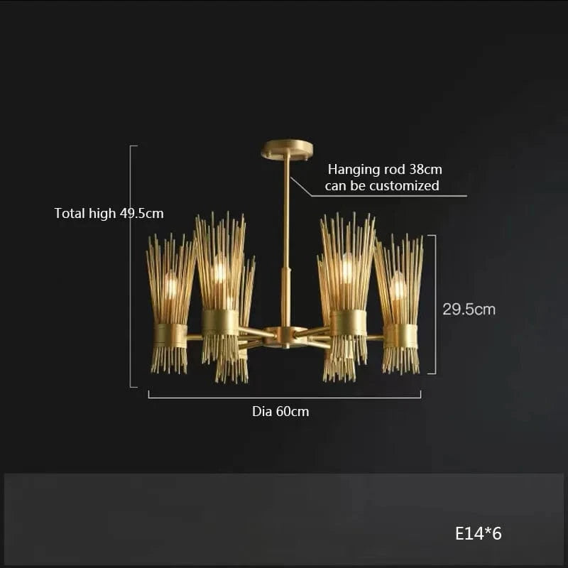 Lustre en Cuivre Lumineux LED pour une Décoration Maison Créative | Marco Lucetti Diamètre 60 cm / Lumière naturelle