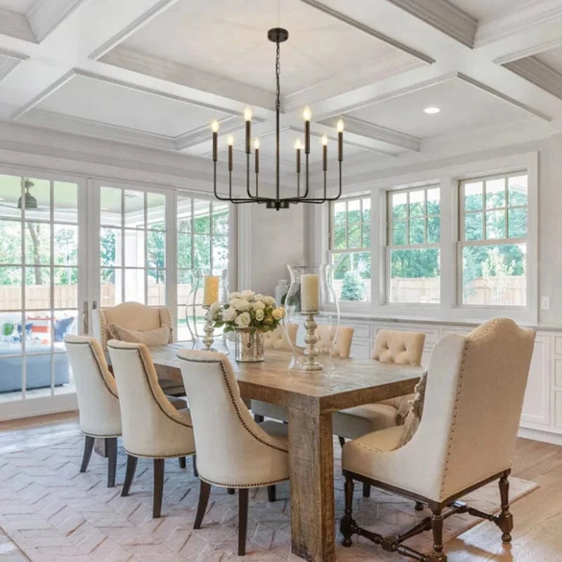 Lustre en fer à multi-têtes pour une décoration moderne avec chaîne | Marco Lucetti