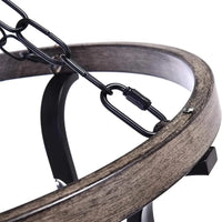 Lustre en fer américain moderne - Éclairage de bougie rétro | Marco Lucetti