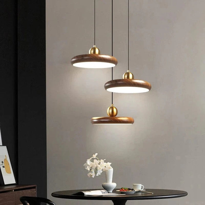 Lustre en fer imitation grain de bois : luminaires suspendus avec livraison directe | Marco Lucetti