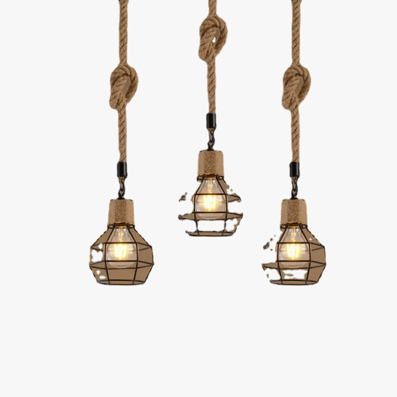 Lustre en ficelle créative nordique pour salon ou chambre d'hôtel | Marco Lucetti