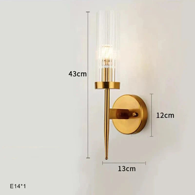 Lustre en laiton et cristal Luxe & Élégance | Marco Lucetti