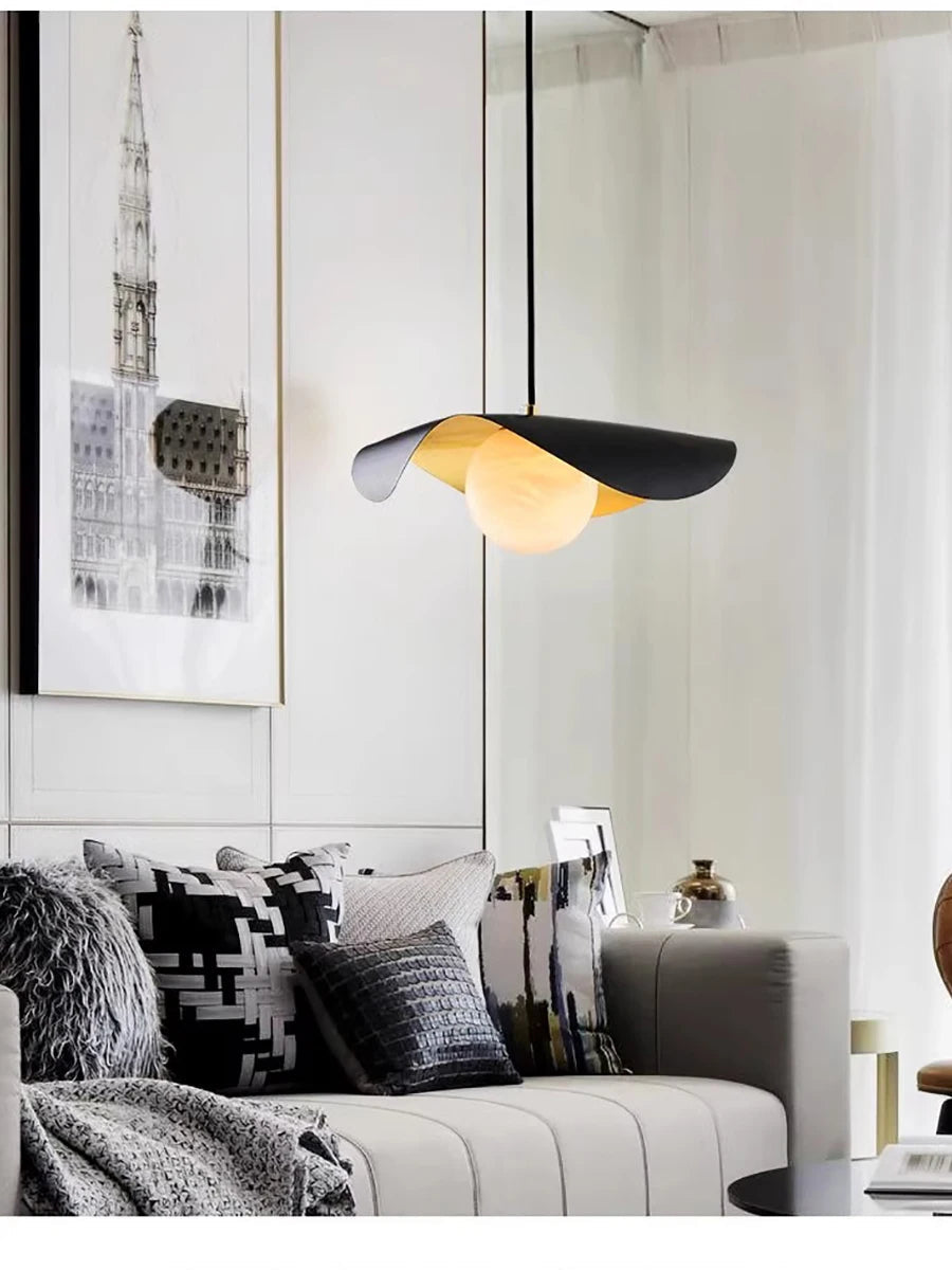 Lustre en laiton et marbre avec suspension Luxuria 2024