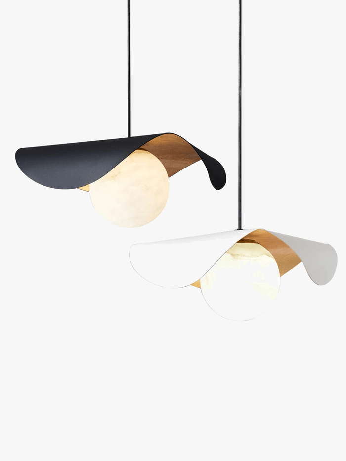 Lustre en laiton et marbre avec suspension Luxuria 2024 | Marco Lucetti