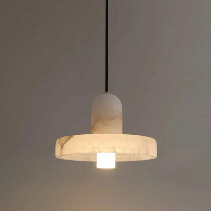 Lustre en marbre espagnol de luxe tout en cuivre pour restaurants et hôtels de charme | Marco Lucetti Blanc froid