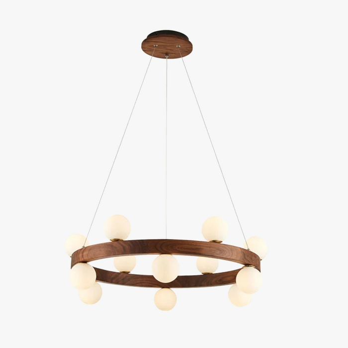 Lustre en noyer haut de gamme pour salon