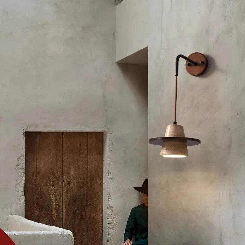 Lustre en pierre LED style rétro médiéval - Petit Détail | Marco Lucetti