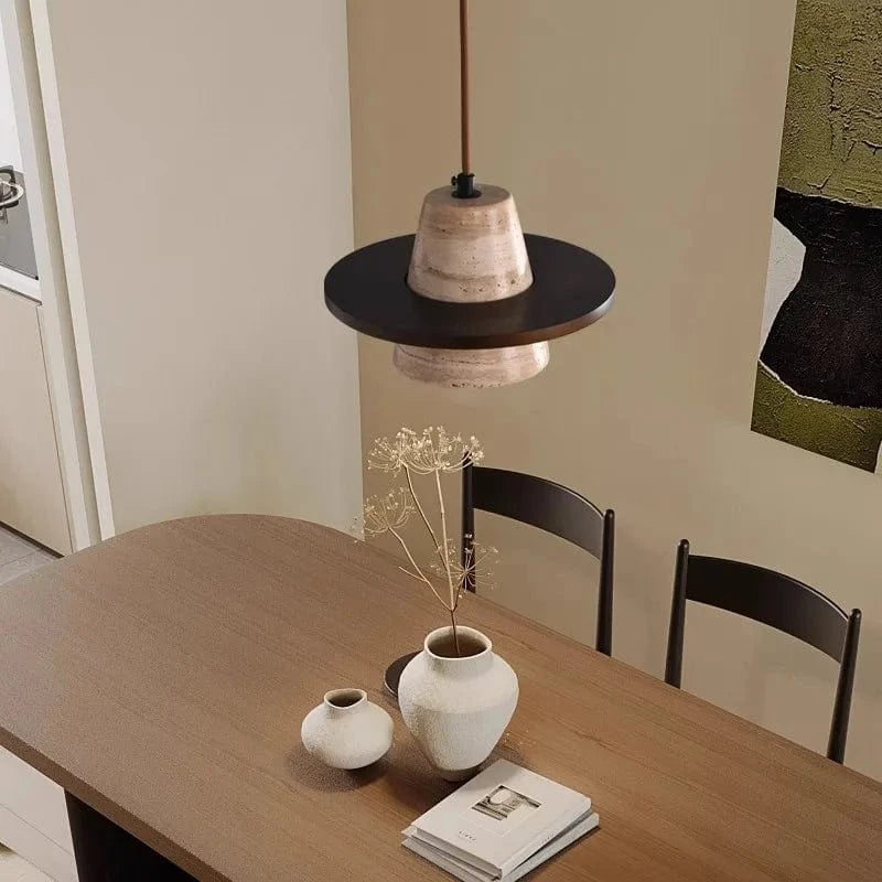 Lustre en pierre LED style rétro médiéval - Petit Détail | Marco Lucetti