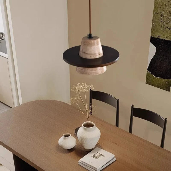 Lustre en pierre LED style rétro médiéval - Petit Détail | Marco Lucetti