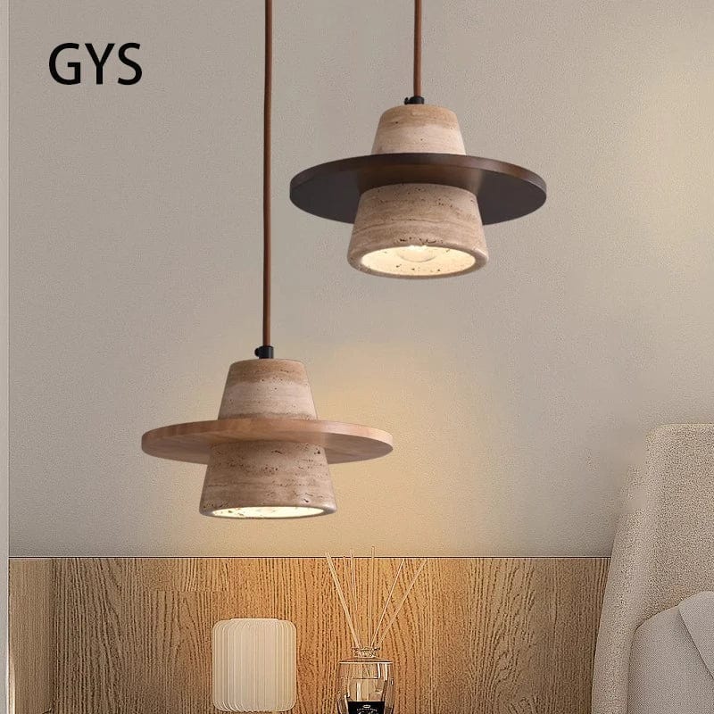 Lustre en pierre LED style rétro médiéval - Petit Détail | Marco Lucetti