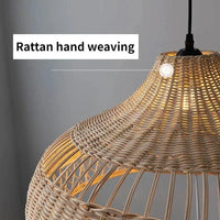 Lustre en rotin clair design | Marco Lucetti