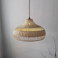Lustre en rotin clair design | Marco Lucetti
