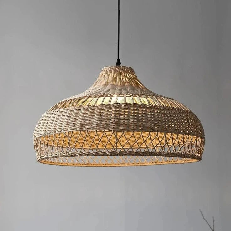 Lustre en rotin clair design | Marco Lucetti