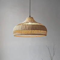 Lustre en rotin clair design | Marco Lucetti