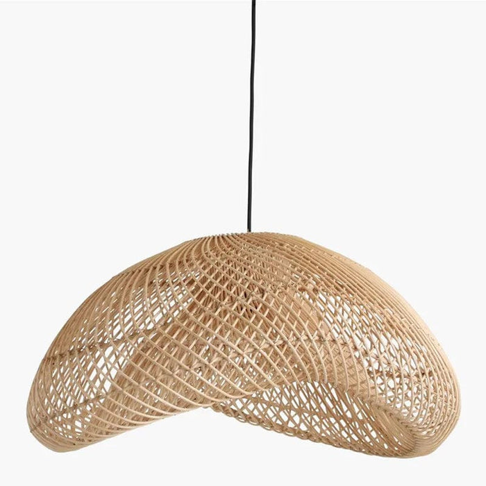 Lustre en rotin de style Wabi Sabi artisanal | Marco Lucetti