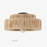 Lustre en rotin style japonais fait main - Collection Unique | Marco Lucetti